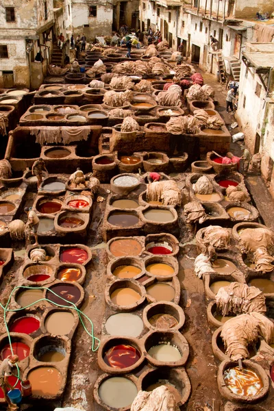 Morocco, Fez, Tannery  — Stock Photo, Image